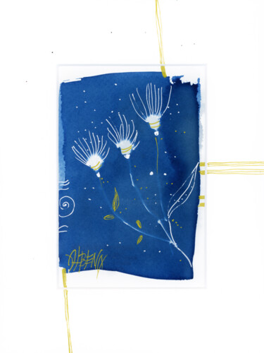 Peinture intitulée "Souviens-toi les lu…" par Albena Vatcheva, Œuvre d'art originale, Light Painting Monté sur Carton