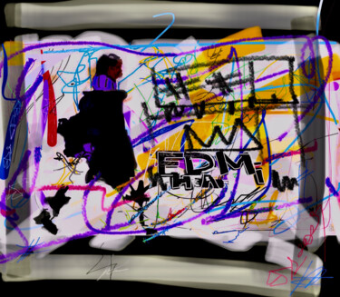 数字艺术 标题为“Black Picasso” 由Aleksandr Shepelev, 原创艺术品, 数字油画