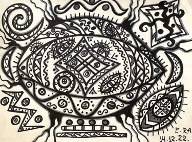 绘画 标题为“Monochorome” 由Olena Kovalenko, 原创艺术品, 标记