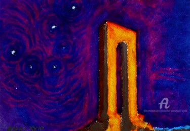 Porte est, vue depuis l'ouest Painting titled "Porte est, vue depu…" by Slobodan Spasojevic (Spaki), Original Artwork, Pastel