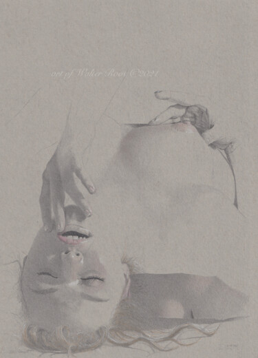 "Sehnsucht (22:22)" Tekening getiteld ""Sehnsucht (22:22)"" door Walter Roos, Origineel Kunstwerk, Potlood