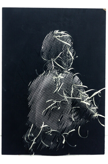 Collages intitulée "janette" par G Teisseyre, Œuvre d'art originale, Collages