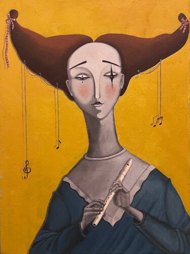 绘画 标题为“Zinaida” 由Nina Grighel, 原创艺术品, 丙烯 安装在木质担架架上