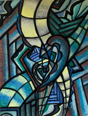 Painting titled "Heart" by Elena Dorofeeva, Original Artwork, Acrylic