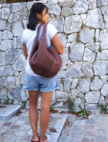 Design titled "Sac grand format en…" by Marieke Creation, Original Artwork, Accessories