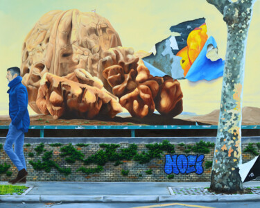 Malerei mit dem Titel "NOCI" von Alfredo Perrotti, Original-Kunstwerk, Öl Auf Keilrahmen aus Holz montiert