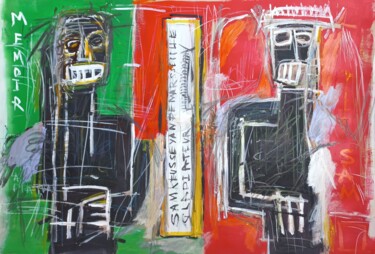 Painting titled "" les reflets.."" by Sam Keusseyan, Original Artwork, Acrylic