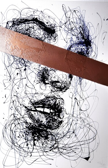 「"Chrome-plated sepa…」というタイトルの絵画 Daniel Witschkanowによって, オリジナルのアートワーク, アクリル