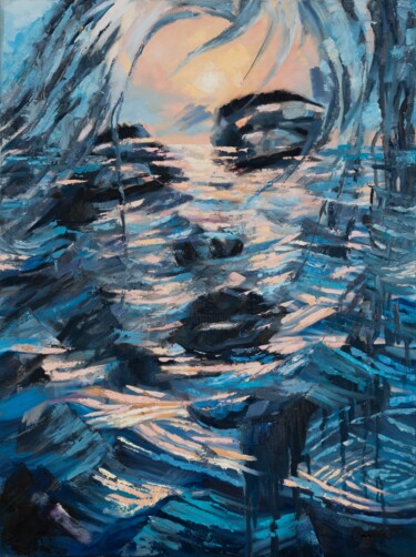 Nostalgia Pittura intitolato "Nostalgia" da Krista Ozola, Opera d'arte originale, Olio Montato su Telaio per barella in legno