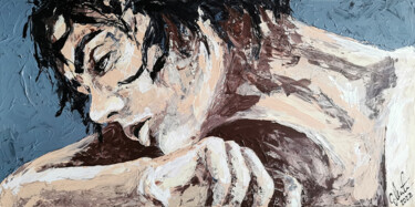 Schilderij getiteld "CELESTE akt nude Po…" door Carolyn Mielke (carographic), Origineel Kunstwerk, Acryl Gemonteerd op Frame…