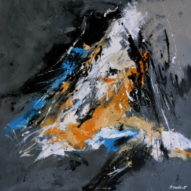 「Natural motion」というタイトルの絵画 Pol Ledentによって, オリジナルのアートワーク, オイル ウッドストレッチャーフレームにマウント