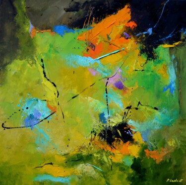 Malerei mit dem Titel "Colourful celebrati…" von Pol Ledent, Original-Kunstwerk, Öl Auf Keilrahmen aus Holz montiert