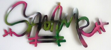 Sculpture intitulée "Tag n°16" par Saname, Œuvre d'art originale, Résine