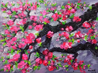 绘画 标题为“Peach blossom in Sp…” 由Anh  Tuan Le, 原创艺术品, 丙烯