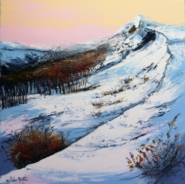 joli matin Peinture intitulée "joli matin" par Nathalie Montel, Œuvre d'art originale, Acrylique Monté sur Châssis en bois