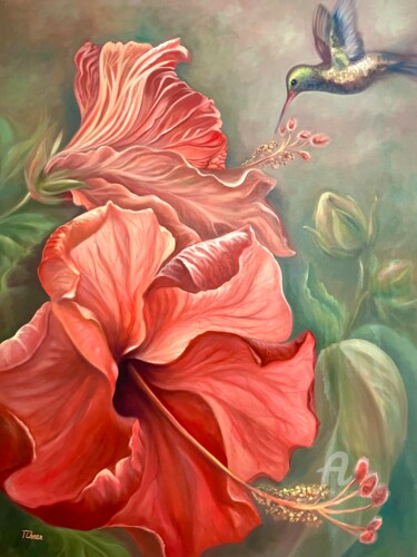 Pittura intitolato "INFINITE PASSION" da Tatyana Chaar, Opera d'arte originale, Olio