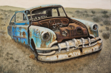 Painting titled "N8" by Yves Cass, Original Artwork, Acrylic Mounted on Wood Stretcher frame