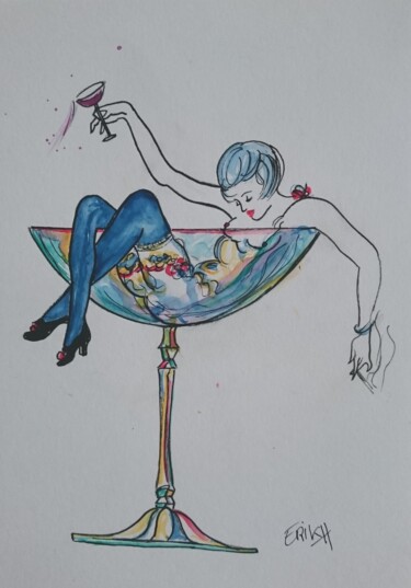 Peinture intitulée "Les années folles,…" par Erik Hils, Œuvre d'art originale, Acrylique