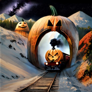 数字艺术 标题为“Halloween World” 由Michele Poenicia, 原创艺术品, 数字油画