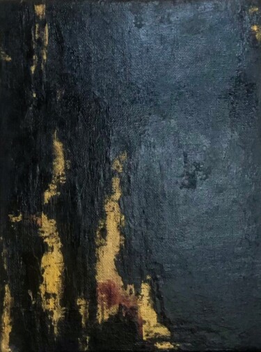 Black Mirror Painting titled "Black Mirror" by Marina Gorbachova, Original Artwork, Oil