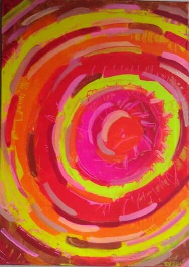 Peinture intitulée "Maux" par Isabelle Vautherin, Œuvre d'art originale, Acrylique Monté sur Châssis en bois