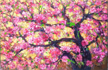 绘画 标题为“Peach blossom in Sp…” 由Anh  Tuan Le, 原创艺术品, 丙烯