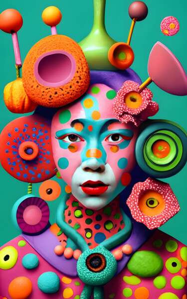 Digital Arts titled "Unconventional port…" by Florence Oulhiou, Original Artwork, AI generated image