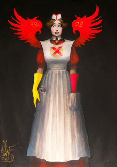 Pintura titulada "Sister of Mercy of…" por Serge Sunne, Obra de arte original, Acrílico