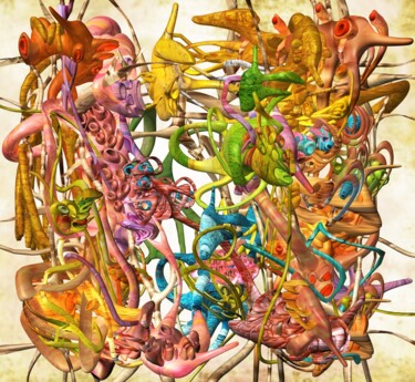 Painting titled "Imaginary Echo Cham…" by Ryota Matsumoto, Original Artwork, Acrylic