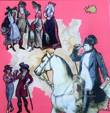 Collages intitulée "Le Petit Caporal" par Antoine Maume, Œuvre d'art originale, Collages