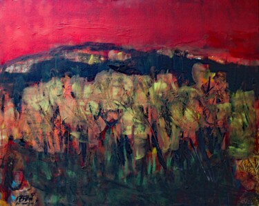 Peinture intitulée "AUTOMNE ABSTRAIT  2" par Jacques Donneaud, Œuvre d'art originale, Acrylique Monté sur Châssis en bois