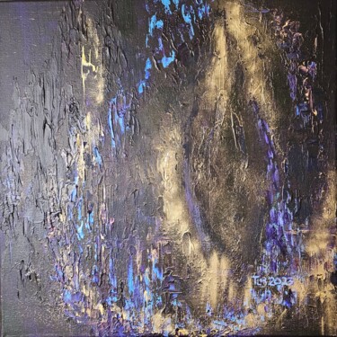 「"Introspection"」というタイトルの絵画 Lila Licariによって, オリジナルのアートワーク, アクリル ウッドストレッチャーフレームにマウント