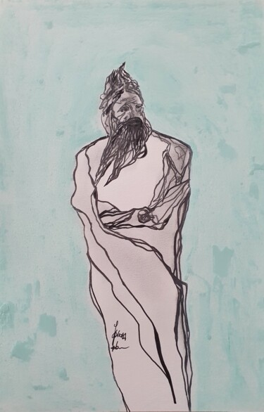 Zeichnungen mit dem Titel "Redemption" von Adam Spinosa, Original-Kunstwerk, Pastell