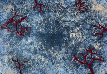 Painting titled "Бездна" by Katerina Shaliapina, Original Artwork, Acrylic