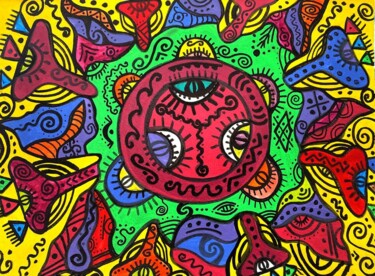 绘画 标题为“Eye” 由Olena Kovalenko, 原创艺术品, 标记