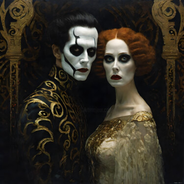 「Death's icy grip」というタイトルのデジタルアーツ Florence Oulhiouによって, オリジナルのアートワーク, AI生成画像