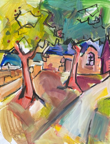 Peinture intitulée "La Chapelle Saint-G…" par Jean-François Groisy, Œuvre d'art originale, Acrylique