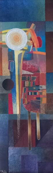 Collages titled "Formes et couleurs…" by Thierry Robin, Original Artwork, Collages Mounted on Cardboard