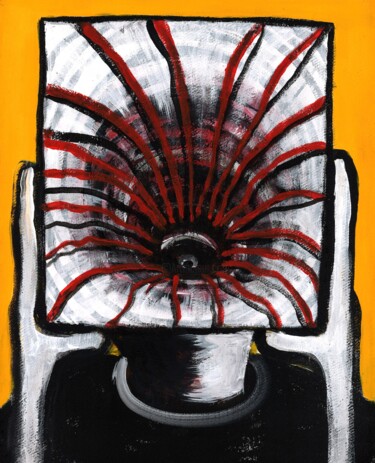 Eye Painting titled "Eye" by Vaxo Lang, Original Artwork, Acrylic