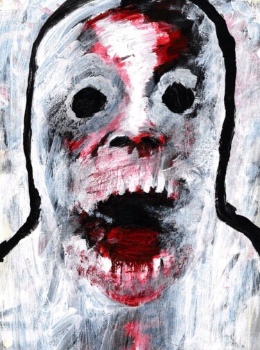 Painting titled "Cold" by Vaxo Lang, Original Artwork, Acrylic