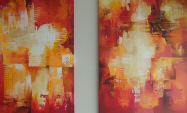 Pintura titulada "Díptico de Juan" por Patricia Casanova, Obra de arte original, Acrílico