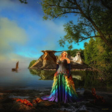 Early morning . Arts numériques intitulée "Early morning ." par Rustle Extreme, Œuvre d'art originale, Collage numérique