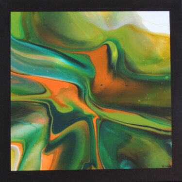 Peinture intitulée "Prairie" par Elléa, Œuvre d'art originale, Acrylique Monté sur Châssis en bois