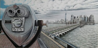 Peinture intitulée "Un souvenir de New…" par Stéphane Mouton, Œuvre d'art originale, Acrylique