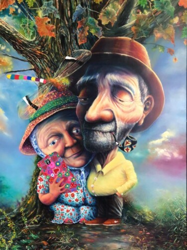 "SELFI" ORIGINAL SOBRE LIENZO Painting titled ""SELFI" ORIGINAL SO…" by Alain Donate Hernandez, Original Artwork, Oil