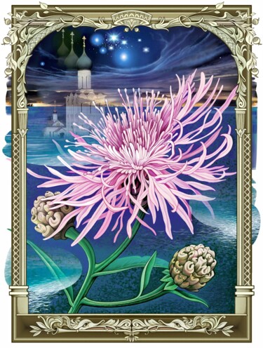 Himmlische Blümchen Arte digitale intitolato "Himmlische Blümchen" da Konstantin Avdeev, Opera d'arte originale, Stampa digitale