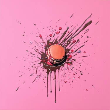 Painting titled "Douceur Enrobée / p…" by Laurent Perazza, Original Artwork, Acrylic Mounted on Wood Stretcher frame