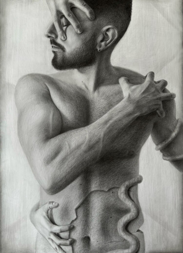 图画 标题为“Self-portrait” 由Vitaly.Arts, 原创艺术品, 石墨