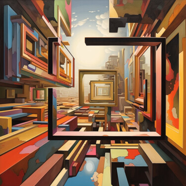 数字艺术 标题为“Vista Infinita” 由Mark Eting, 原创艺术品, AI生成的图像