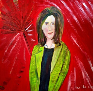 Painting titled "Strong Softness" by Marieke Janssen, Original Artwork, Acrylic